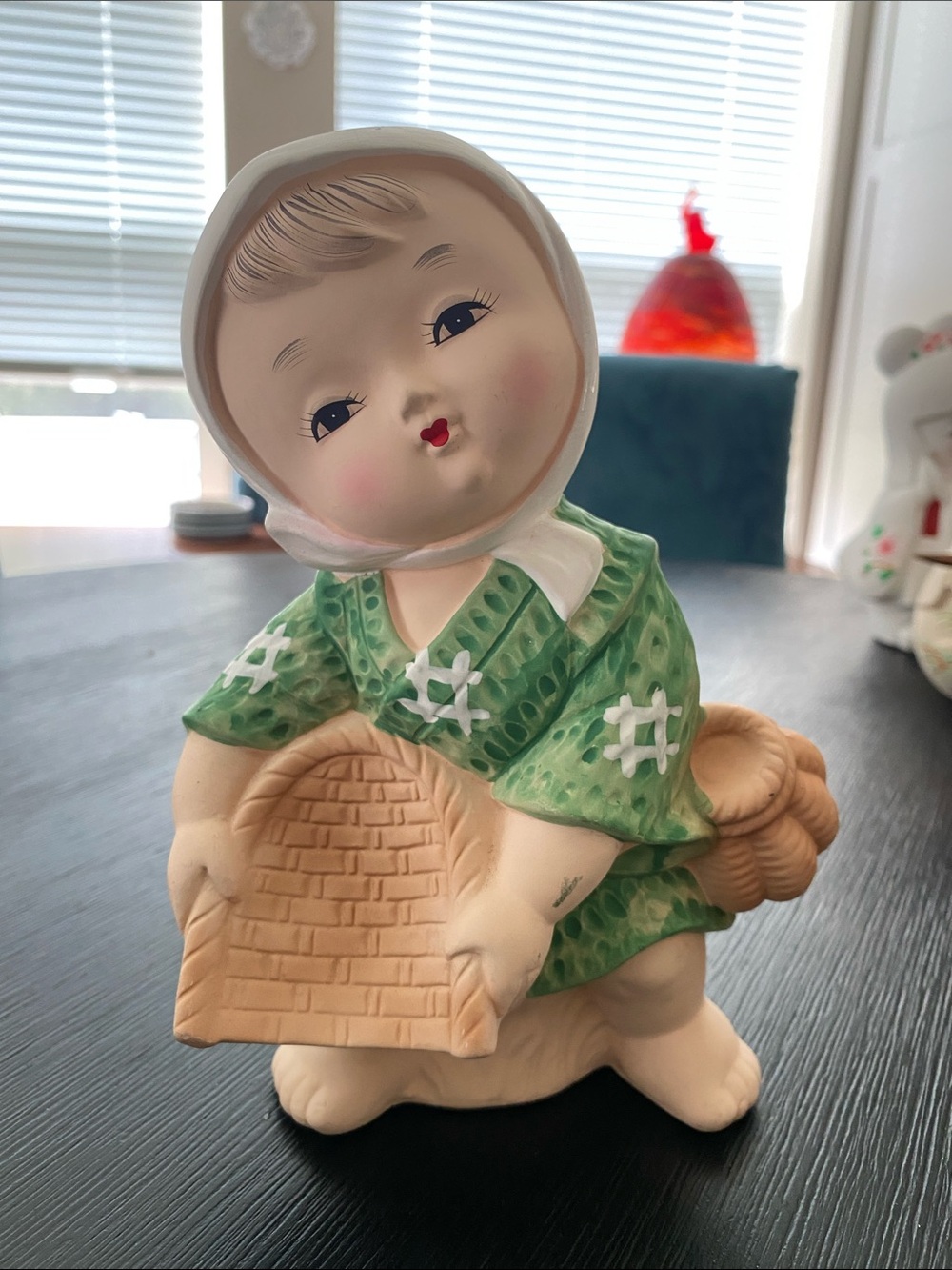 Vintage Japanese ceramic Yasugi-bushi doll